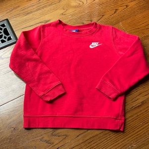 Red Nike sweatshirt